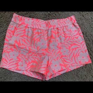 LIKE NEW! Neon flower print JCrew shorts! Size 4!